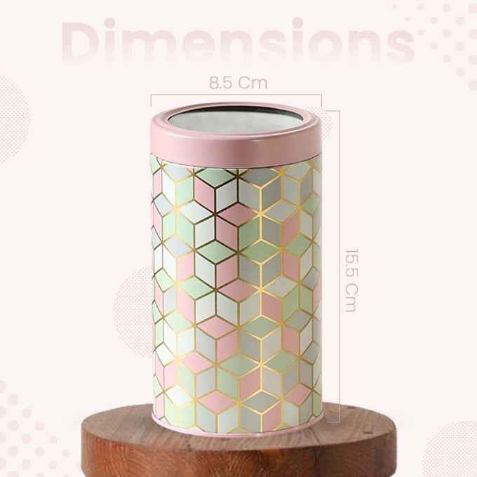 `Moroccan Pink Pastel 850ml Airtight Lid Jars Set of 4 M Size - Jarsome