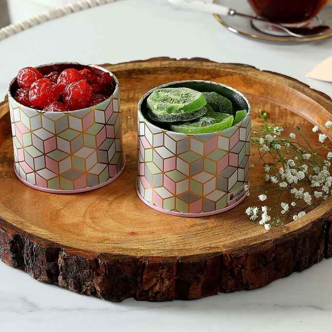 Moroccan Pink Pastel Container Airtight Lid Jars  - Jarsome