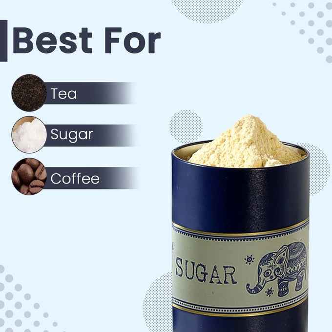 Mandala Blue Elephant 850ml Food Grade Metal Jars Set of 3 M Size