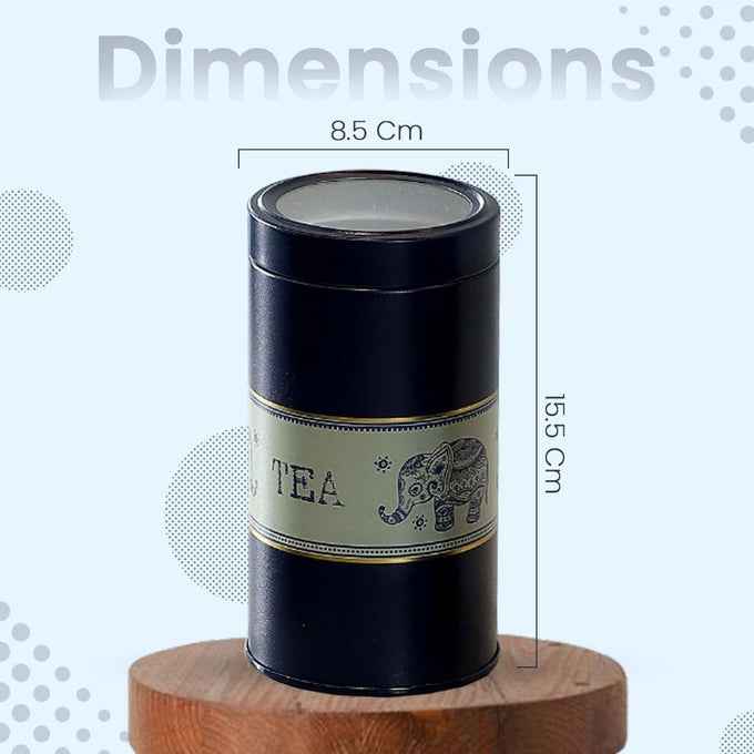 Mandala Blue Elephant 850ml Food Grade Metal Jars Set of 3 M Size