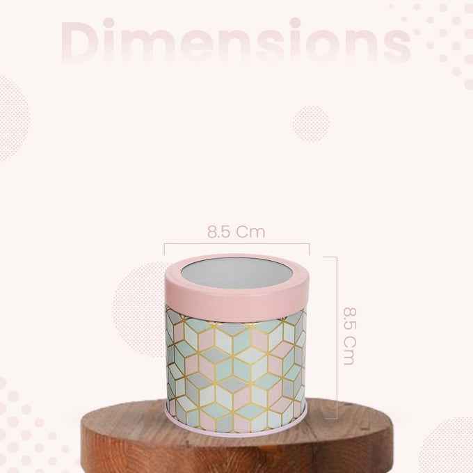`Moroccan Pink Pastel 450ml Airtight Lid Jars Set of 4 S Size - Jarsome