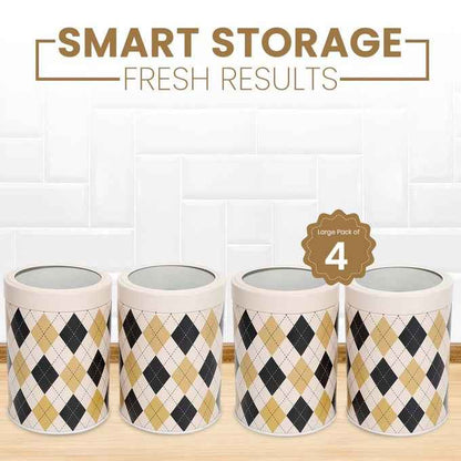 Brit Scottish Beige 1150ml Airtight Food Storage Container Set of 4 L Size - Jarsome