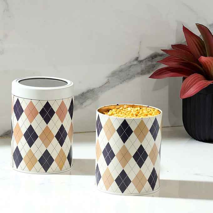 Brit Scottish Beige 1150ml Airtight Food Storage Container Set of 2 L Size - Jarsome