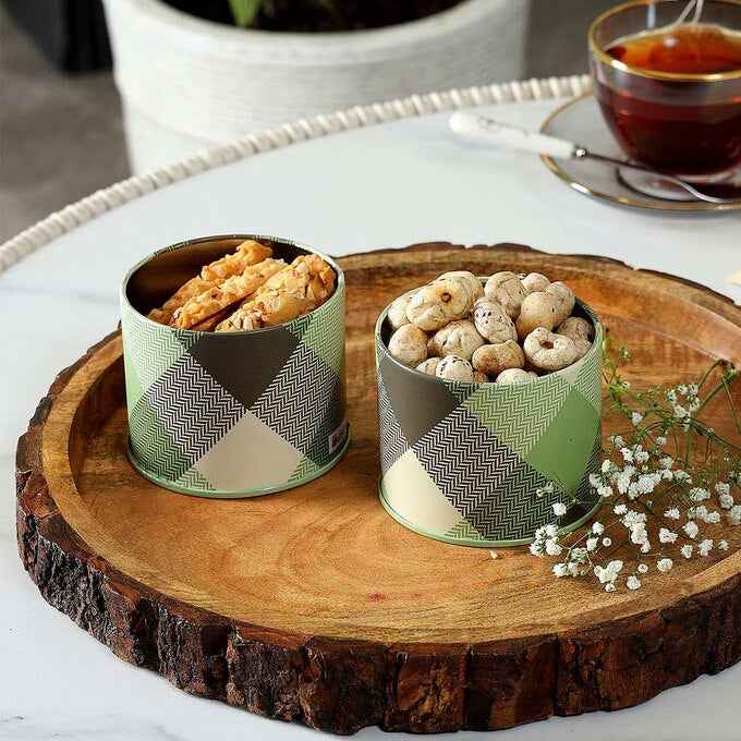 Brit Scottish Olive  450 ml Airtight Food Storage Container Set of 2S Size - Jarsome