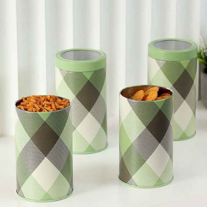 Brit Scottish Olive 850ml Airtight Food Storage Container Set of 4 M Size - Jarsome