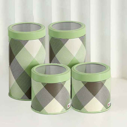 Brit Scottish Olive 450ml & 1150ml Airtight Food Storage Container Set of 4 (2S+2L) Size - Jarsome