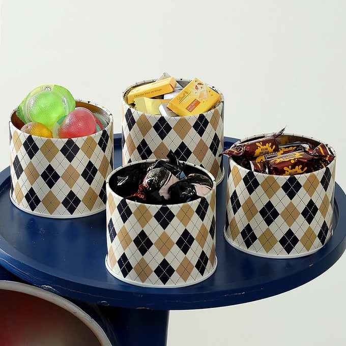 Brit Scottish Beige 450ml Airtight Food Storage Container Set of 4 S Size - Jarsome