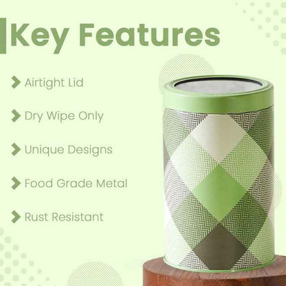 Brit Scottish Olive 1450ml Airtight Food Storage Container Set of 2 X-L Size - Jarsome