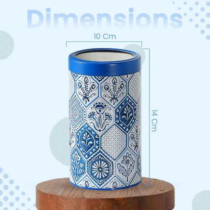 Moroccan Blue Pastel 1150ml Airtight Lid Jars Set of 4 L Size - Jarsome