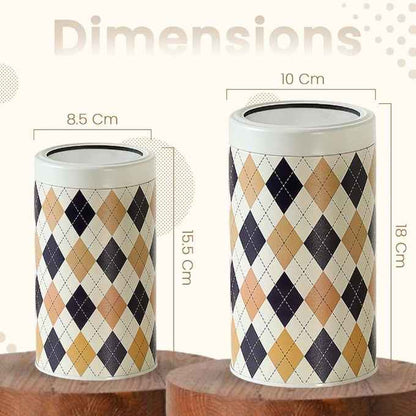 Brit Scottish Beige 850ml & 1150ml Airtight Food Storage Container Set of 4 - 2M+2X Size - Jarsome