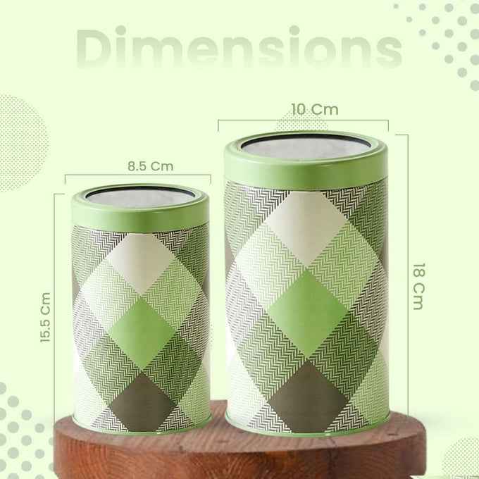 Brit Scottish Olive 850ml & 1450ml Airtight Food Storage Container  Set of 4 (2M+2XL) Size - Jarsome