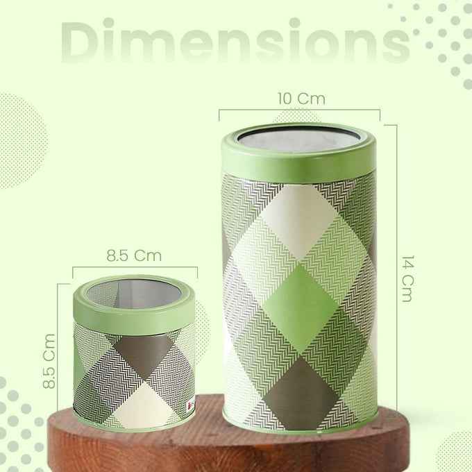 Brit Scottish Olive 450ml & 1150ml Airtight Food Storage Container Set of 4 (2S+2L) Size - Jarsome