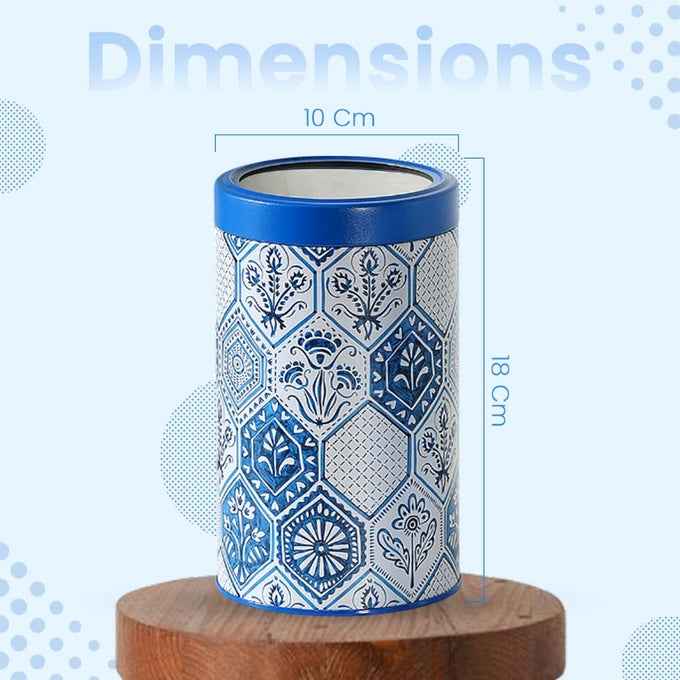 Moroccan Blue Pastel 1450ml Airtight Lid Jars Set of 4 X-L Size - Jarsome