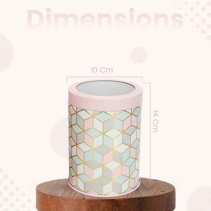 `Moroccan Pink Pastel 1150ml Airtight Lid Jars Set of 4 L  Size - Jarsome