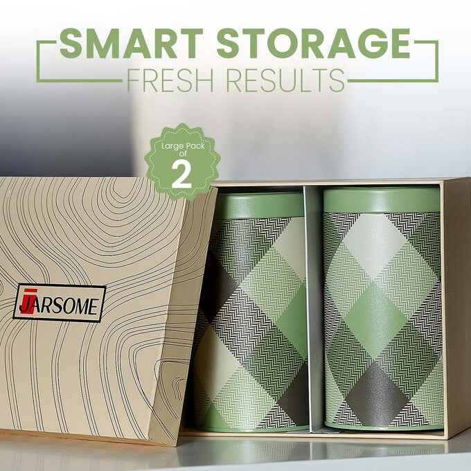 Brit Scottish Olive 1150ml Airtight Food Storage Container Set of 2 L Size - Jarsome