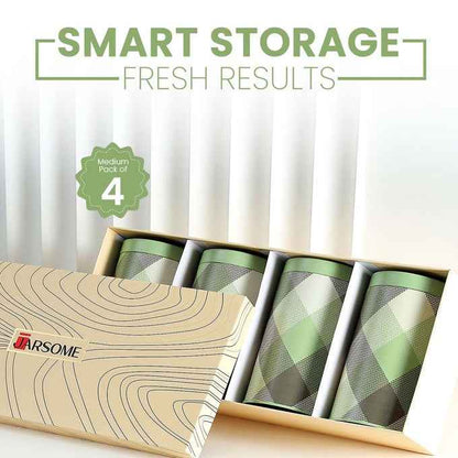 Brit Scottish Olive 850ml Airtight Food Storage Container Set of 4 M Size - Jarsome