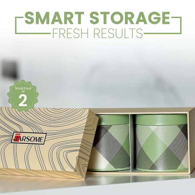 Brit Scottish Olive  450 ml Airtight Food Storage Container Set of 2S Size - Jarsome