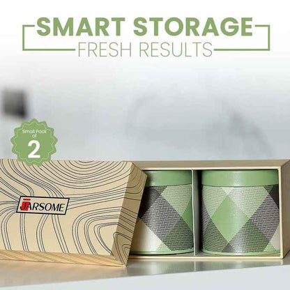 Brit Scottish Olive  450 ml Airtight Food Storage Container Set of 2S Size - Jarsome