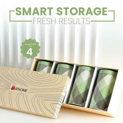 Brit Scottish Olive 1150ml Airtight Food Storage Container  Set of 4 L Size - Jarsome